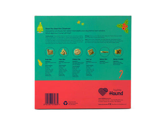 Back of Topflite Hound Advent Calendar