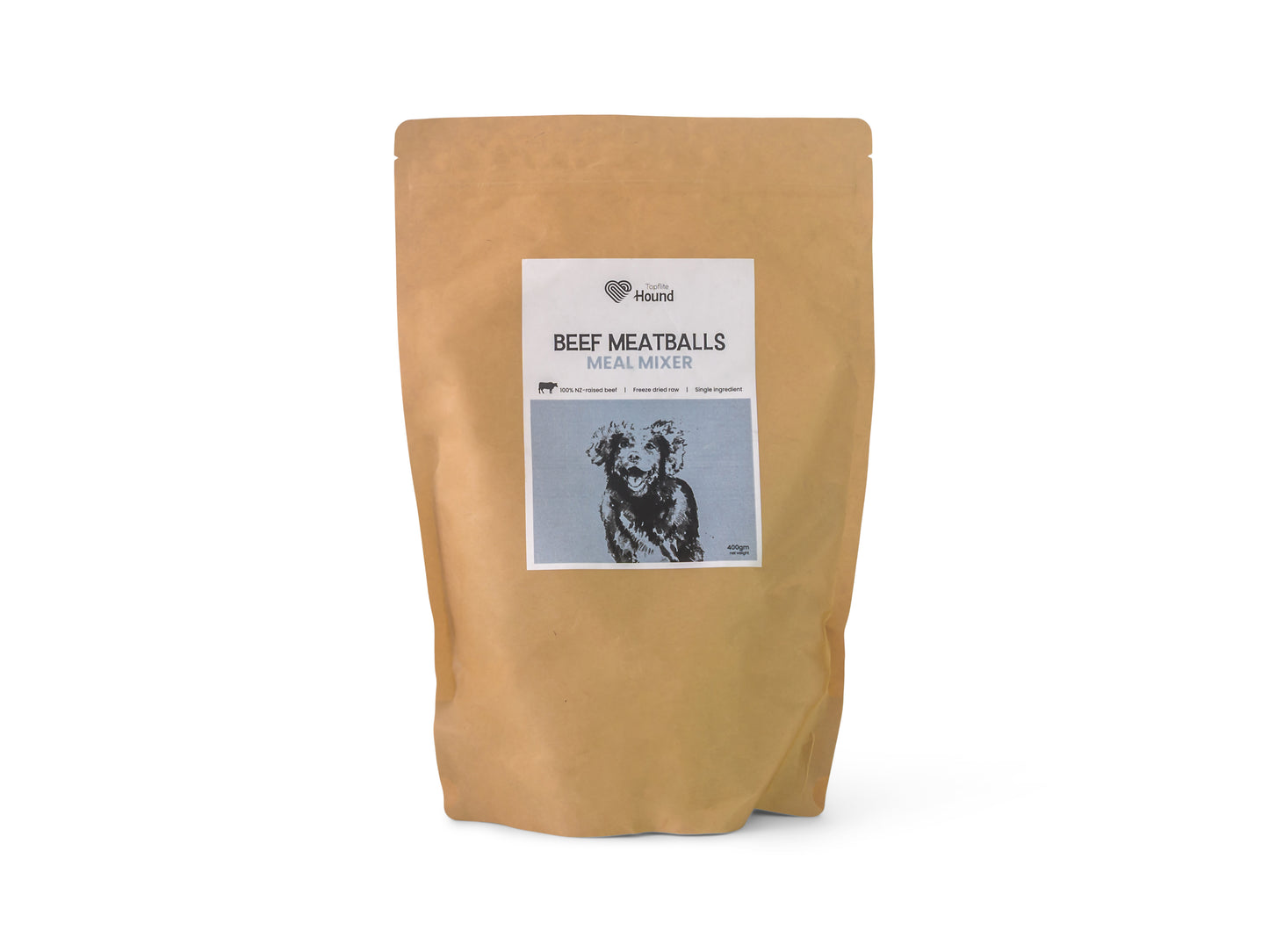 Topflite Hound Beef Meatballs 400gm