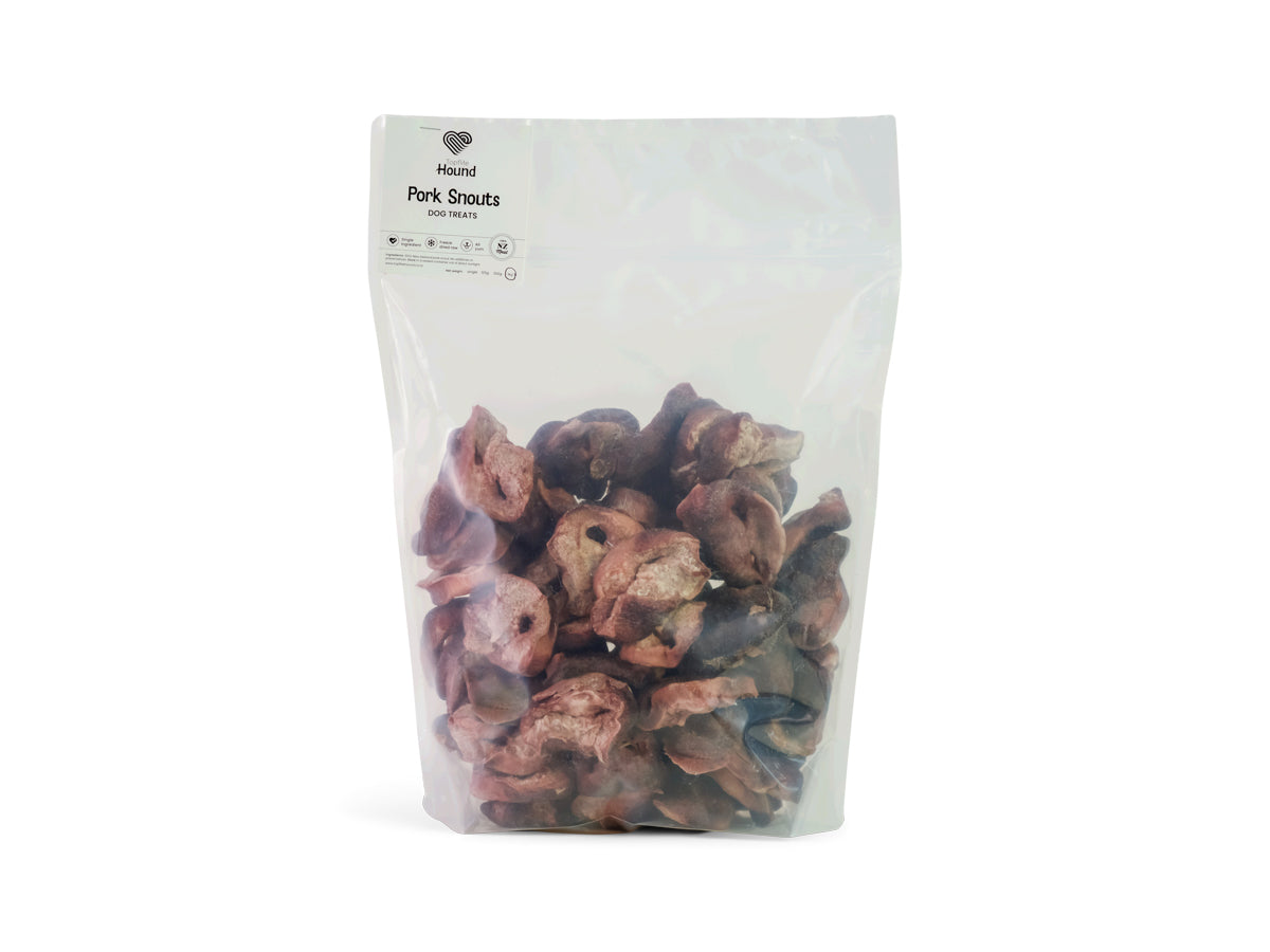 Bulk 1kg pack of Topflite Hound Pork Snouts