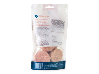 Topflite Hound Chicken Chips 50g back of package