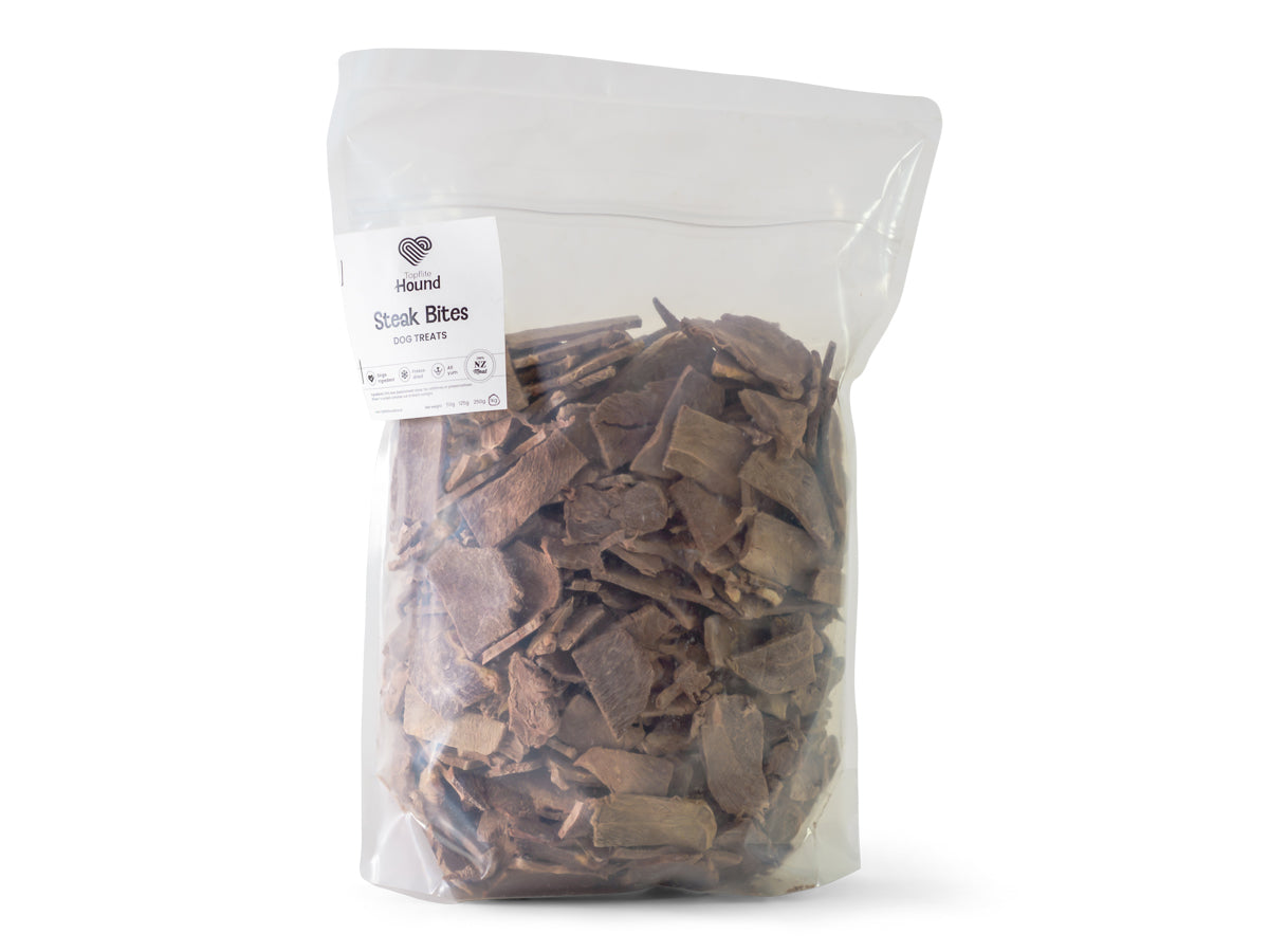 Topflite Hound Steak Bites 1kg bulk bag